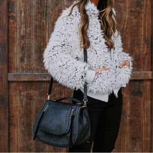 NEW Vici Snow Angel Jacket Faux Fur Medium